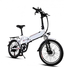HCMNME Elektrofahrräder E-Bike Mountainbike Elektrische Schnee Fahrrad, Aluminiumrahmen 20 Zoll Elektrofahrrad 6 Geschwindigkeiten Falten Mini Ebike 250W Abnehmbare Lithiumbatterie Niedrigstufe Radtour Fahrrad Pendler E-Bike