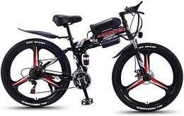 HCMNME Elektrofahrräder E-Bike Mountainbike Elektrische Schnee-Fahrrad, elektrische Fahrräder für Erwachsene, 26 '' faltbare MTB-Ebikes für Männer Frauen Damen, 36V 350W 13Ah Abnehmbare Lithium-Ionen-Batterie Fahrrad Ebike,