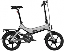 HCMNME Elektrofahrräder E-Bike Mountainbike Elektrische Schnee Fahrrad, faltendes elektrisches Fahrrad 16 "36V 350W 7.5Ah-Lithium-Ionen-Batterie Elektrische Fahrräder für Erwachsene Lastkapazität 150 kg mit Rücksitz Lithium