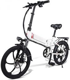 RDJM Elektrofahrräder Ebike e-bike, Elektrische Fahrräder for Erwachsene Magnesium-Legierung Folding Elektro-Fahrräder All Terrain 48v 10, 4 Ah 350w und 25 Km / h austauschbaren Lithium-Ionen-Akku Berg Ebike for Herren, Sch