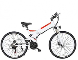 RDJM Elektrofahrräder Ebike e-bike, Elektro-Bike Folding Electric Mountain Bike mit 24" Superleichtgewicht Aluminiumlegierung elektrisches Fahrrad, Premium Full-Suspension und 21-Gang Getriebe, 350 Motor, Lithium-Batterie