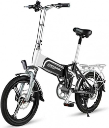 WJSWD Elektrofahrräder Electric Snow Bike, 20-Zoll-Elektro-Fahrrad, Erwachsene Folding Soft-Schwanz Fahrrad, 36V400W / 10AH Lithium-Batterie, Handy USB-Lade- / Front-LED-Scheinwerfer, männlich und weiblich Fahrräder Lithium