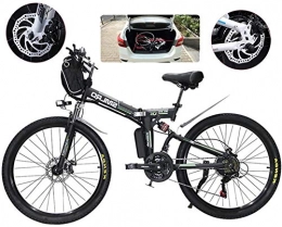 WJSWD Elektrofahrräder Electric Snow Bike, E-Bike Folding Elektro-Mountainbike, 500W Schnee Bikes, 21 Speed ​​3-Modus LCD-Anzeige for Erwachsene Full Suspension 26" Räder Elektro-Fahrrad for City Commuting Outdoor Radfahren
