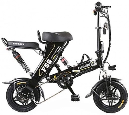 WJSWD Elektrofahrräder Electric Snow Bike, Elektrische Fahrräder for Erwachsene, 12-Zoll-Reifen Folding Elektro-Fahrrad mit 8 / 10 / 12.5AH Lithium-Batterie, Stilvolle Ebike mit einzigartigem Entwurf, 3 Arbeitsmodi, Höchstges
