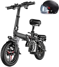 Generic Elektrofahrräder Elektrische E-Bikes, zusammenklappbares Elektrofahrrad E-Bike, 14-Zoll-Mountain-Elektrofahrrad mit abnehmbarem 48-V-Lithium-Ionen-Akku, 250-W-Motor, Doppelscheibenbremsen, 3 digital einstellbare Ge