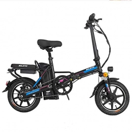 KT Mall Elektrofahrräder Elektrisches Fahrrad fr Erwachsene, Folding e Bikes mit Abnehmbarer, groer Kapazitt Lithium-Ionen-Akku (48V 350W 8Ah) Tragfhigkeit 120 kg, Blau