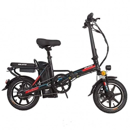 KT Mall Elektrofahrräder Elektrisches Fahrrad fr Erwachsene, Folding e Bikes mit Abnehmbarer, groer Kapazitt Lithium-Ionen-Akku (48V 350W 8Ah) Tragfhigkeit 120 kg, Rot
