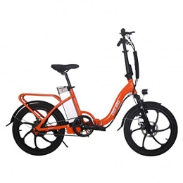KT Mall Elektrofahrräder Elektrisches Fahrrad für Erwachsene Folding Electric Bike Höchstgeschwindigkeit 32 Km / H mit 36V 10Ah austauschbarer Lithium-Ionen-Akku 250W Motor Urban Commuter Fahrrad, Orange