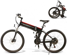 Clothes Elektrofahrräder Elektrisches Mountainbike, 28" Electric Trekking / Touring Bike for Erwachsene, 21-Gang Getriebe Elektro-Fahrrad mit 10.4Ah / 48V austauschbarem Lithium-Ionen-Akku, Vorderachsfederung, Doppelscheibenb