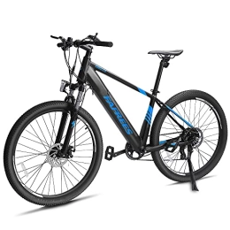 Fafrees Elektrofahrräder Elektrisches Mountainbike - Fafrees 27, 5" Elektrofahrrad, 250W Motor Elektrofahrrad mit Shimano 7-Gang bis zu 25KM / H, Autonomie 100 KM & 10Ah Akku, Fahrrad für Berg oder Stadt (Schwarz Blau)