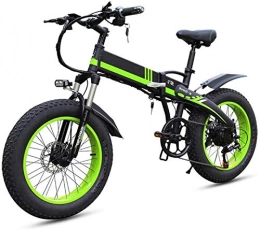 WJSWD Elektrofahrräder Elektrisches Schneefahrrad, zusammenklappbar, E-Bike, 350 W, Motor für Erwachsene, Mountainbike, für Erwachsene, Fahrrad / Reise, professionell, 7 Geschwindigkeiten, LED-Getriebe