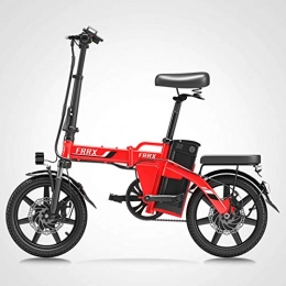 KT Mall Elektrofahrräder Elektro-Bike Folding Electric Mountain Bike Mit Abnehmbarem 48V 8Ah Lithium-Ionen-Akku (48V / 250W 8Ah) Tragfähigkeit 150 Kg, Rot