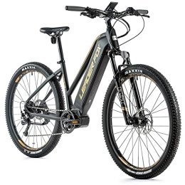 Leaderfox Elektrofahrräder Elektro-Fahrrad-VAE MTB, Leader Fox 29 Zoll AWalon 2021, Damen, Mat-Gold, 9 V, Zentralmotor, Bafang M420, 36 V, 80 nm, Akku 20 Ah (18 Zoll – Höhe 46 cm, Größe m) für Erwachsene von 168 cm bis 178 cm