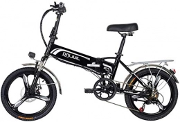 Fangfang Elektrofahrräder Elektrofahrrad, 20" 350W Folding City Electric Bike, Betreutes elektrisches Fahrrad Sport-Fahrrad mit 48V 10.5 / 12.5AH Abnehmbare Lithium-Batterie, Professional 7 Speed ​​Gear, Fahrrad