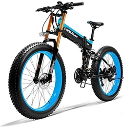 Fangfang Elektrofahrräder Elektrofahrrad, 26" Electric Mountain Bike, 36V 250W 6AH Lithium-Batterie versteckte Batterie Cross-Country Bike, Doppelscheibenbremse Alu-Elektro-Fahrrad (Farbe: blau), Fahrrad