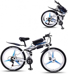 Fangfang Fahrräder Elektrofahrrad, 26 '' Electric Mountain Bike mit Abnehmbarer, großer Kapazität Lithium-Ionen-Akku (36V 350W), E-Bike 21 Speed ​​Gear und DREI Arbeitsmodi, Fahrrad (Color : White, Size : 8AH)