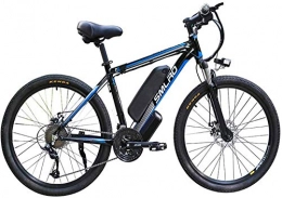 Fangfang Fahrräder Elektrofahrrad, 26-Zoll-Elektro-Mountainbikes, 48V / 13A / 1000W Lithium-Ionen-Batterie Berg Boost-Bike Doppelscheibenbremse Fahrrad, Fahrrad (Color : Blue)