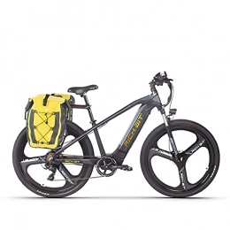 RICH BIT Fahrräder Elektrofahrrad, 29'' Hydraulische Scheibenbremse Erwachsene Elektro-Mountainbike mit 48V / 10Ah Lithium-Ionen-Akku, 500W Motor und Shimano 7 Gang (Goldgrau 2.0)