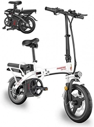 Fangfang Elektrofahrräder Elektrofahrrad, 400W 14 Zoll-elektrisches Fahrrad Pendel Fahrrad for Erwachsene, Aluminium Elektroroller E-Bike mit abnehmbarem 48V10A Lithium-Batterie, Fahrrad