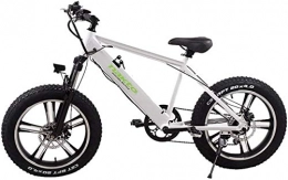Fangfang Fahrräder Elektrofahrrad, 500W elektrisches Fahrrad, 26 '' Fat Tire E-Bike, Fat Tire Ebike, Wasser- und staubdicht abnehmbare Telefonanrufe 48V 10AH, Fahrrad (Color : White)