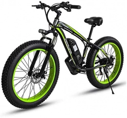 Fangfang Fahrräder Elektrofahrrad, Adult Electric Mountain Bike, 48V-Lithium-Batterie-Aluminiumlegierung 18, 5 Zoll-Rahmen Elektro Schnee Fahrrad, mit LCD-Anzeige und Ölbremse, Fahrrad (Color : A)