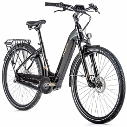 Leaderfox Elektrofahrräder Elektrofahrrad City Leader Fox City 28 Neba 2021 Unisex Damen Herren Schwarz glänzend Zentral Bafang M420 36 V 14 Ah 8 V (18 Zoll – 46 cm – Größe M – für Erwachsene von 168 cm bis 178 cm)