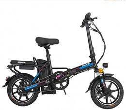 Fangfang Fahrräder Elektrofahrrad, Elektrisches Fahrrad for Erwachsene, Folding e Bikes mit Abnehmbarer, großer Kapazität Lithium-Ionen-Akku (48V 350W 8Ah) Tragfähigkeit 120 kg, Fahrrad (Color : Blue)
