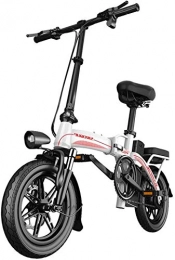 Fangfang Fahrräder Elektrofahrrad, Erwachsene Folding Electric Bikes Komfort Fahrräder Hybrid Liegerad / Rennräder 14 Zoll, 30Ah Lithium-Batterie, Scheibenbremse, for Erwachsene, Männer Frauen, Fahrrad
