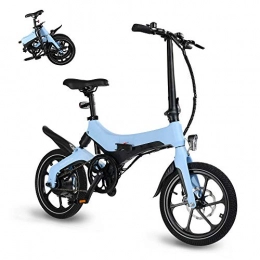 Carsparadisezone Fahrräder Elektrofahrrad faltbares E-Bike Klapprad Ebike City Bike Mountainbike 16 Zoll mit 250W Motor 36V 5.2Ah Lithium-Akku, 25 km / h, 3 Geschwindigkeitsmodi, LCD-Bildschirm, MTB für Herren Damen bis 120kg