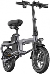 Fangfang Elektrofahrräder Elektrofahrrad, Faltende elektrische Fahrräder für Erwachsene Aluminiumlegierung 14in City E-Bike mit 48V abnehmbarer großer Kapazität Lithium-Ionen-Akku ohne Kette Leichte Mini-Elektrofahrrad für Uni