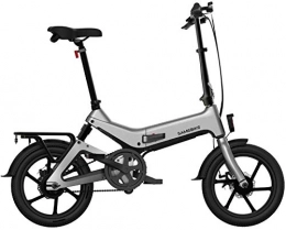 Fangfang Elektrofahrräder Elektrofahrrad, Folding Electric Bike 16" 36V 350W 7, 5Ah Lithium-Ionen-Batterie-elektrisches Fahrrad for Erwachsene Tragfähigkeit 150 kg mit Rear Seat, Fahrrad (Color : Gray)