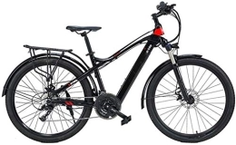 Generic Elektrofahrräder Elektrofahrrad für Erwachsene, Mountain-Elektrofahrrad, 27, 5-Zoll-Reise-E-Bike, Doppelscheibenbremsen mit LCD-Display in Handygröße, 27-Gang-Austauschakku, City-Elektrofahrrad