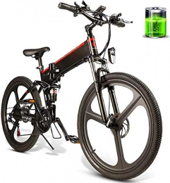 HCMNME Elektrofahrräder Elektrofahrrad Mountainbike 26inch Falten Elektrische Fahrrad Power Assist Electric Bicycle Connevoine Rim Roller 48V 10Ah 350W Motor Mountain E-Bike Männliche und weibliche / Erwachsene Reise Lithium