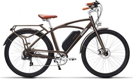 HCMNME Elektrofahrräder Elektrofahrrad Mountainbike Erwachsene 26-Zoll / 700cc Retro-Elektrofahrrad mit abnehmbarem 48V 13AH 400W staubdichter und wasserdichter Lithiumbatterie, Getriebe, Autobahn-Reise-Bike-Lithium-Batterie