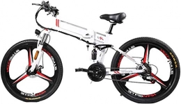 HCMNME Elektrofahrräder Elektrofahrrad Mountainbike Faltendes elektrisches Fahrrad für Erwachsene, drei Modi Reitassistenten E-Bike-Berg Elektrische Fahrrad 350W Motor, LED-Anzeige Elektrische Fahrrad-Pendel Ebike, tragbar L