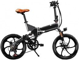 HCMNME Elektrofahrräder Elektrofahrrad Mountainbike Faltwara City Electric Bike Assisted Electric Sport Mountainbike mit 48 V 8ah Electric Bicycle mit abnehmbarer verborgener Lithium-Batterie-Falten 7-Gang-Lithium-Batteriest