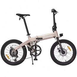 LJMG Elektrofahrräder Elektrofahrrder 20 "Elektrofahrrad Aluminiumlegierung Zusammenklappbares Elektrofahrrad Mit 250W Motor, Abnehmbares 36V 10Ah Batterie Elektrisches Mountainbike ( Color : Beige , Size : 147*110cm )