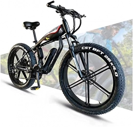 CASTOR Elektrofahrräder Elektrofahrräder 48V 14AH 400W Elektrik Bike 26 '' 4, 0 Fett Reifen Fahrrad 30 Geschwindigkeit Schnee MTB Electric Adult City Fahrrad für weiblich / männlich mit großer Kapazität Lithiumbatterie (Farbe