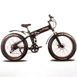 Jieer Elektrofahrräder Extrbici Mountain Bike, 350W 36V 21 Speed ​​Spoke Wheel Foldable Aluminum Alloy Frame Dual Hydraulic Disc Brake Electric Bicycle