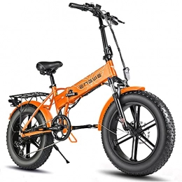 Fafrees Elektrofahrräder Fafrees 750W Faltbares Elektrofahrrad 48V 12.8Ah Abnehmbarer Akku Erwachsener Strand Schnee Elektrofahrrad, Maximale Fahrgeschwindigkeit 45km / h (Orange)