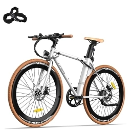 Fafrees Fahrräder Fafrees F1, E-Bike Elektrofahrrad 700C*38C, 250W 40N.m E-Rennrad Herren, 36V 8.7Ah Akku, 25km / h E-Fahrrad Damen, City E-Bike für Erwachsene, Weiß