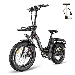 Fafrees Elektrofahrräder Fafrees F20 Max E-Bike Klapprad, 20 Zoll *4.0 Fat Bike, Faltbares Elektrofahrrad 48V 22.5Ah SamsungAkku, E-Mountainbike fur Damen und Herren, e Fahrrad Shimano 7S (Schwarz)