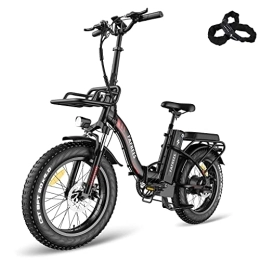 Fafrees Elektrofahrräder Fafrees F20 Max Elektrofahrrad, E-Bike Klapprad 20 Zoll, 48V 22.5AH, 4.0" Fette Reifen E-Fahrrad, City ebike Shimano 7S, Ausdauer 100-160 km Pedelec für Erwachsene, Schwarz