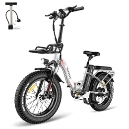 Fafrees Elektrofahrräder Fafrees F20 MAX Fatbike Ebike Klapprad Elektrofahrrad mit 48V 18AH Akku, 20 Zoll *4.0 Fat Tire E-Mountainbike Shimano 7S 150kg Belastbar