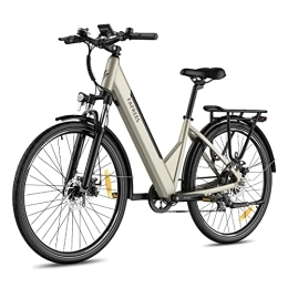 Fafrees Elektrofahrräder Fafrees F28 Pro 27.5'' Step-Through City E-Bike 25 Km / h 250W Motor 36V 14.5Ah Eingebauter Abnehmbarer Akku, Shimano 7 Gang Schaltung