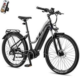 Fafrees Elektrofahrräder Fafrees [ Offiziell FM8 E Bike Pedelec 70N.m Mittelmotor Ananda mit 14.5Ah Akku bis 120KM 150kg, Elektrofahrrad Damen 27, 5 Zoll mit Shimano 9S Gangschaltung, Elektrische Fahrrad 250W Anfahrhilfe App