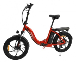 Fafrees Elektrofahrräder Fatbike F20 E Bike 36V / 15Ah 3, 0 Zoll Fat Tire Batterie 20 Zoll Mountainbike für Herren und Damen 250W Shimano 7S bis zu 25km / h, E-Faltrad Elektrofahrrad bis zu 90-120km - Rot
