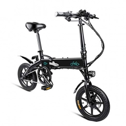Fiido Elektrofahrräder FIIDO D1 Faltbares Elektrofahrrad für Erwachsene mit Handyhalterung, 250 W Brushless-Zahnradmotor, 36 V / 11.6 Ah Lithium-Ionen-Akku, 3-Gang, Mode-Ebike-Moped für Männer, Frauen - Schwarz