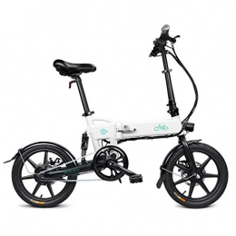 Fiido Elektrofahrräder FIIDO D2 - E-Bike Elektrofahrrad faltbar mit Stoßdämpfer, Handyhalterung, 250W Motor, 16 Zoll Reifen, Verstellbarer Sitz, 7, 8Ah Akku für Erwachsene (Weiß)