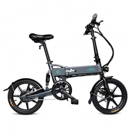 Fiido Elektrofahrräder FIIDO D2 Elektrofahrrad, wiederaufladbares zusammenklappbares E-Bike für Erwachsene, leichtes Fahrradfahrwerkzeug für den Außenbereich, Höchstgeschwindigkeit 25 km / h, Unisex-Fahrrad - Dunkelgrau